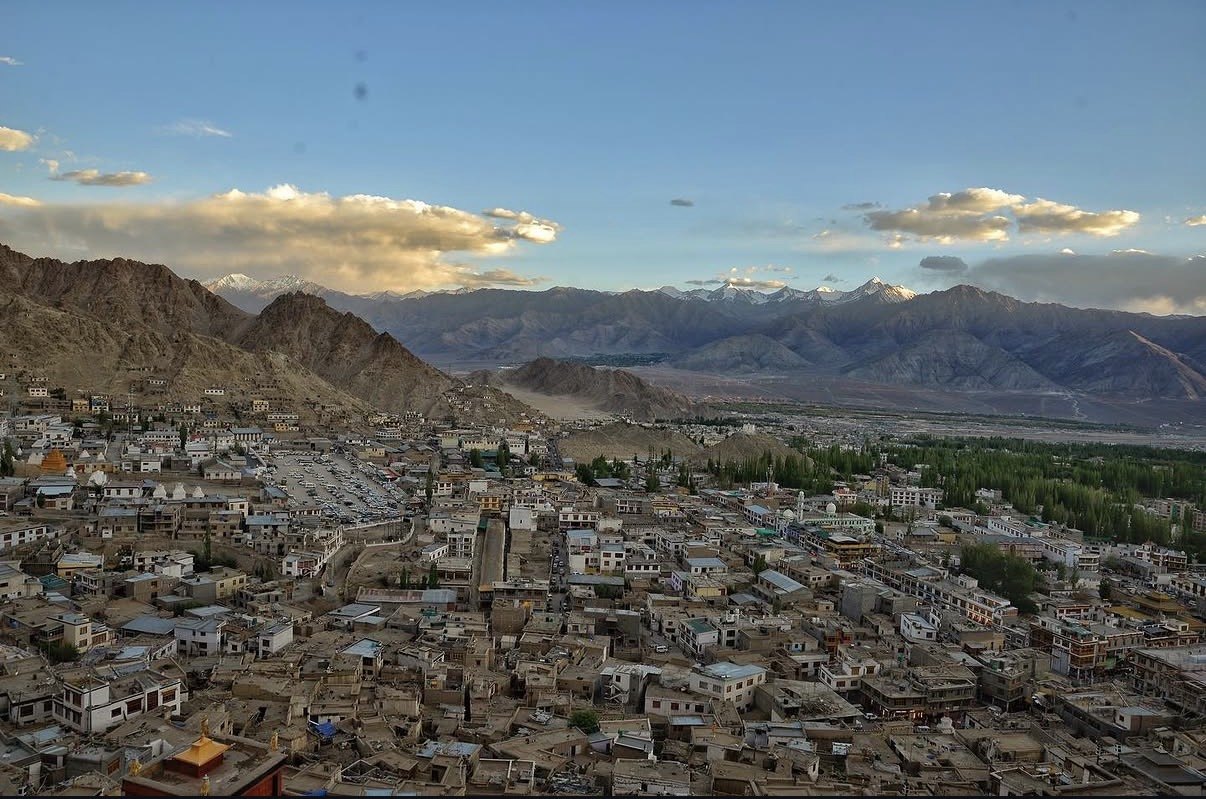 Mountain cityscape in Ladakh